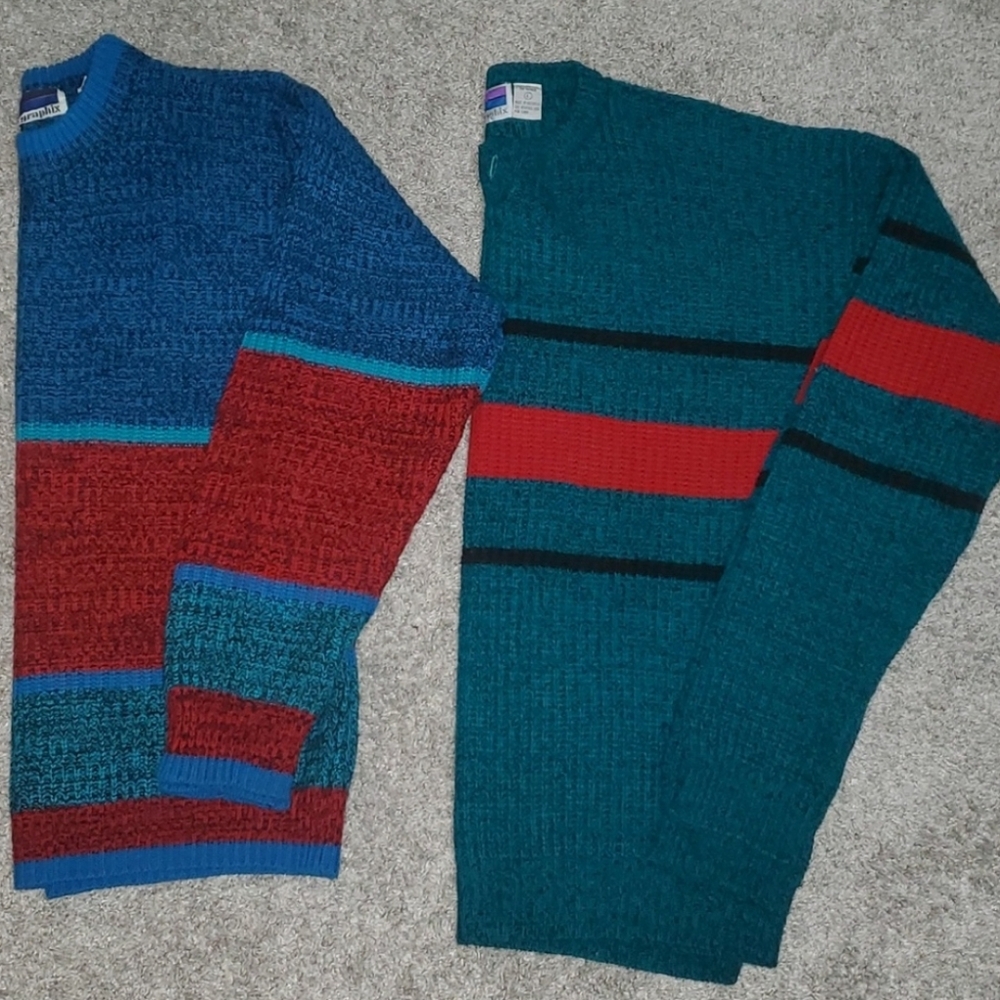 2 Men's Sweater Graphix Sweater size Large
